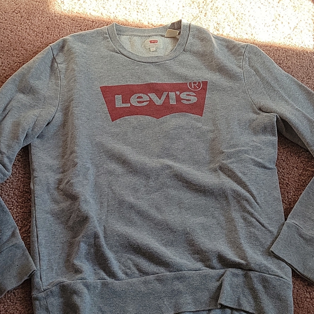 Grey Levi's crewneck